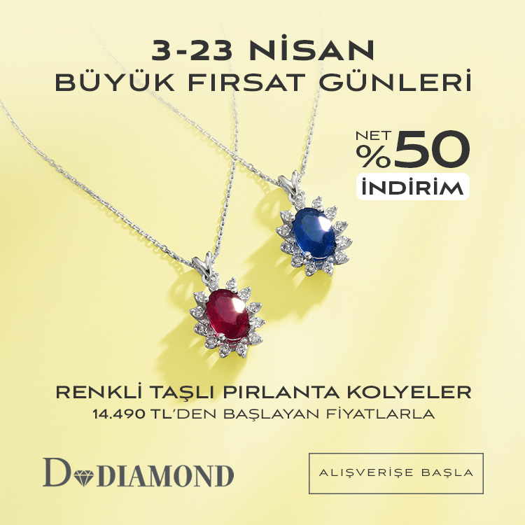 Renkli Taşlı Pırlanta Kolyeler