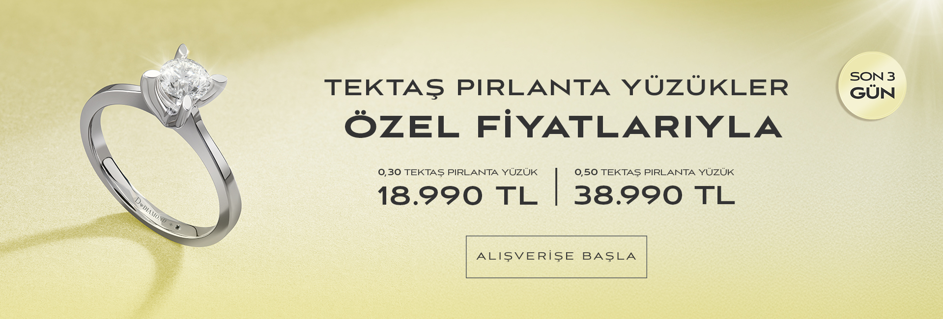 Tektas Pırlanta Yüzük Kampanya