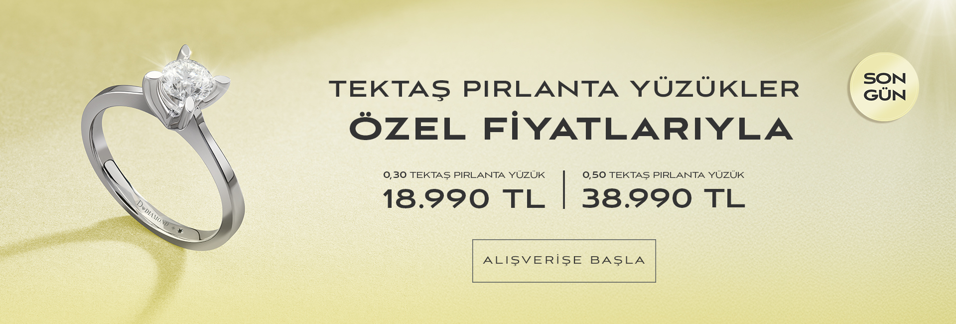 Tektas Pırlanta Yüzük Kampanya
