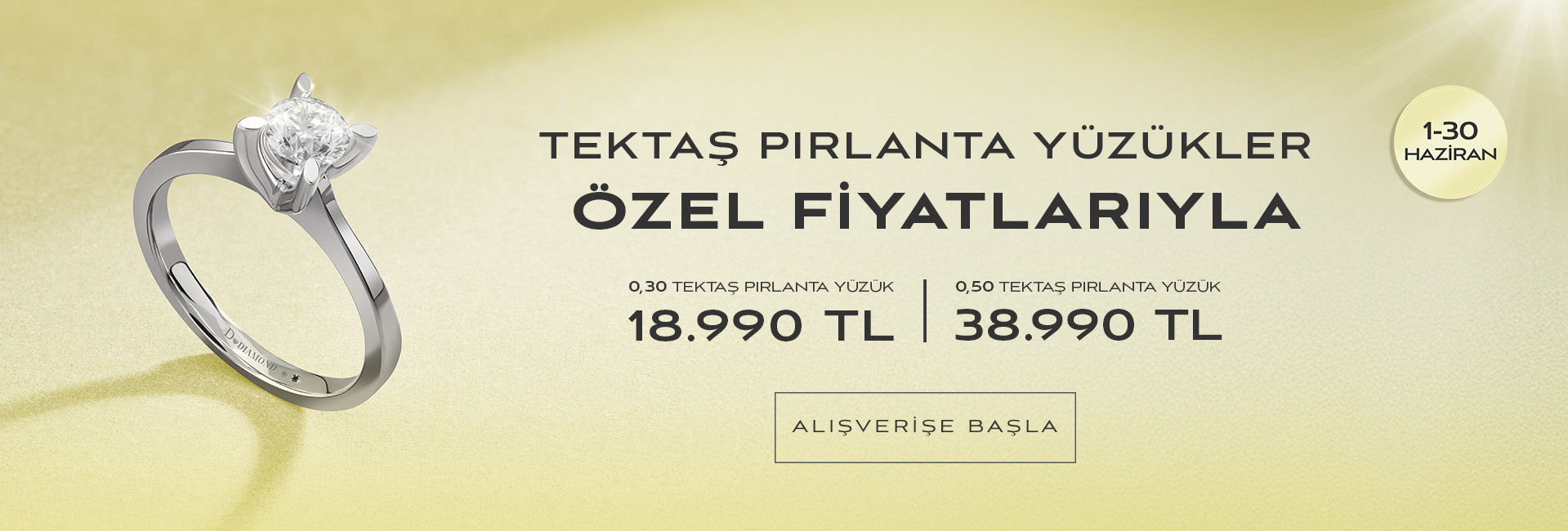 Tektas Pırlanta Yüzük Kampanya