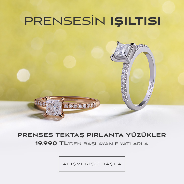 Prenses Tektaş Pırlanta Yüzükler 