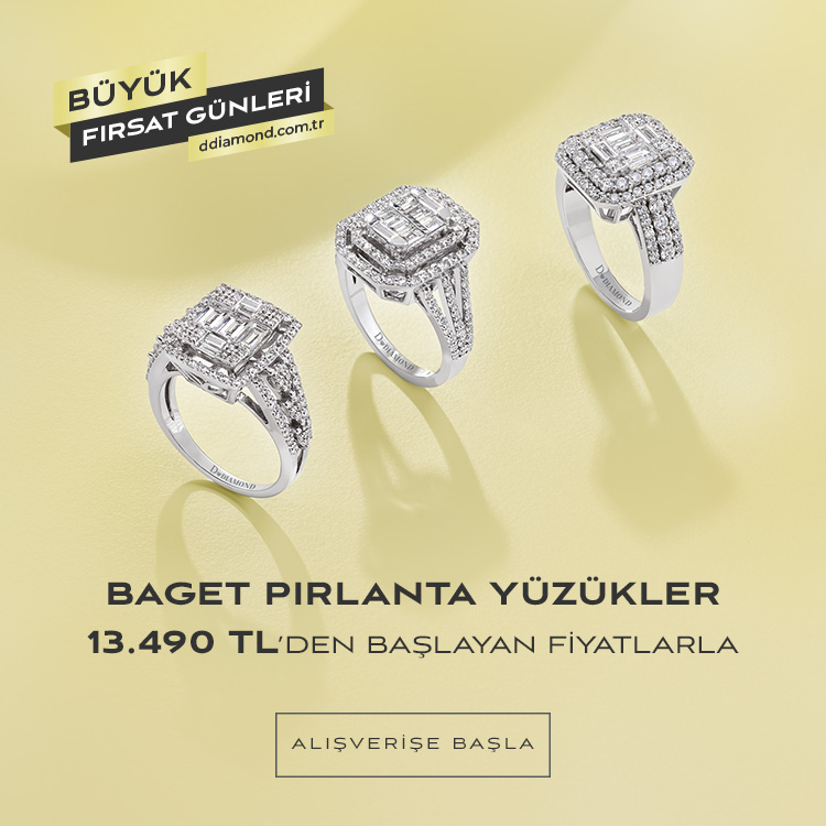 Baget Pırlanta Yüzükler 