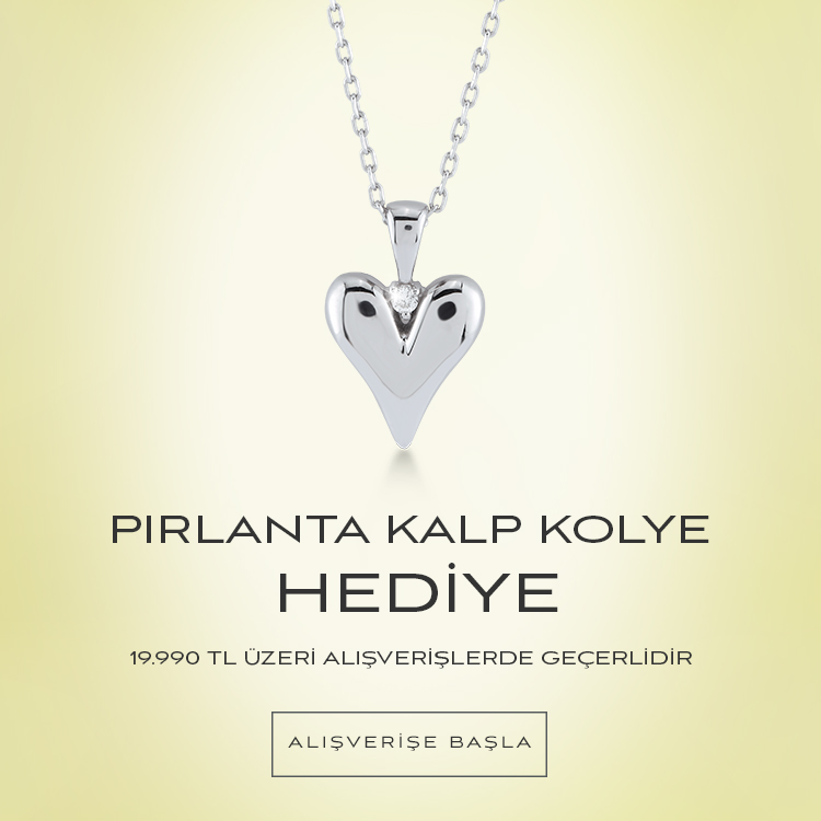 Pırlanta Kalp Kolye hediye