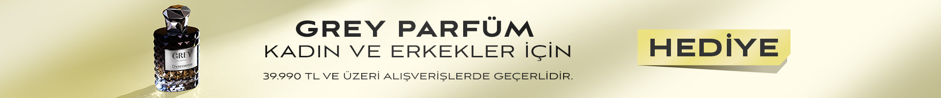 Grey Unisex Parfüm 100ML hediye
