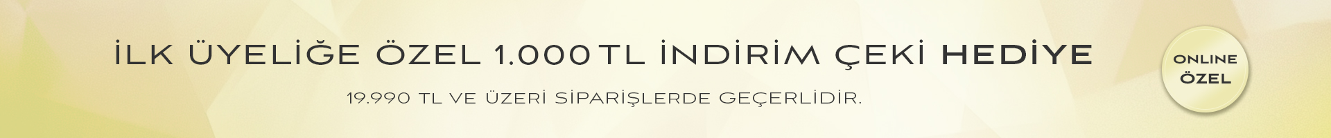 İlk üyelik çek banner