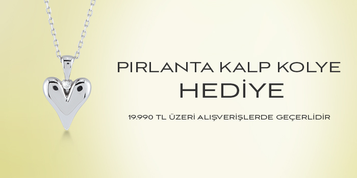 Pırlanta Kalp Kolye hediye