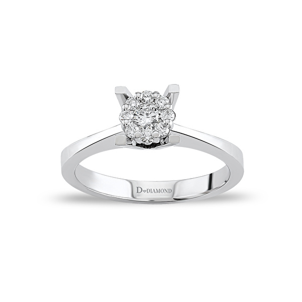 0,22 Karat Tasarım Pırlanta Yüzük Ddiamond