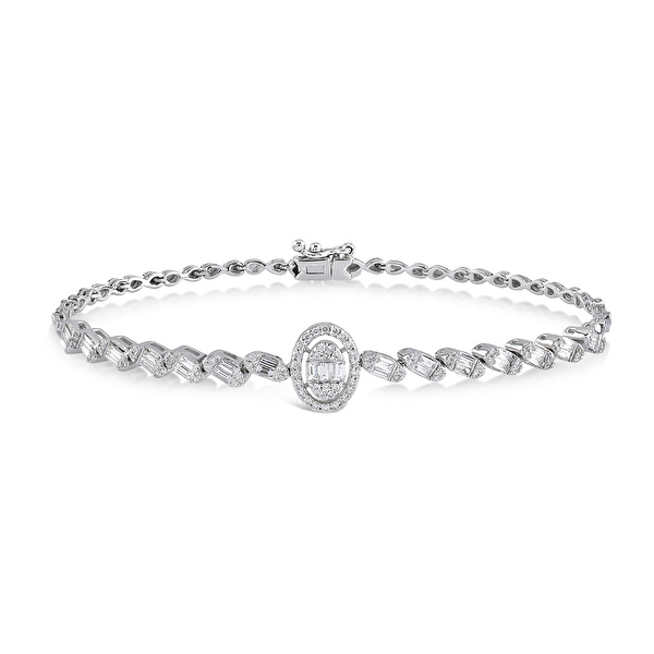 0,60 Karat Pırlanta Baget Bileklik Ddiamond