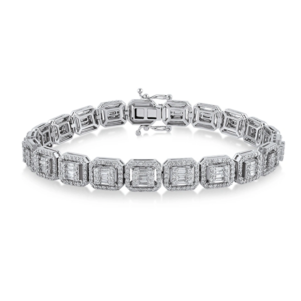 3,35 Karat Pırlanta Baget Bileklik Ddiamond