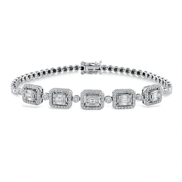 1,15 Karat Pırlanta Baget Bileklik Ddiamond
