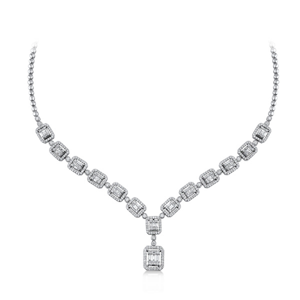 3,43 Karat Pırlanta Baget Gerdanlık Ddiamond