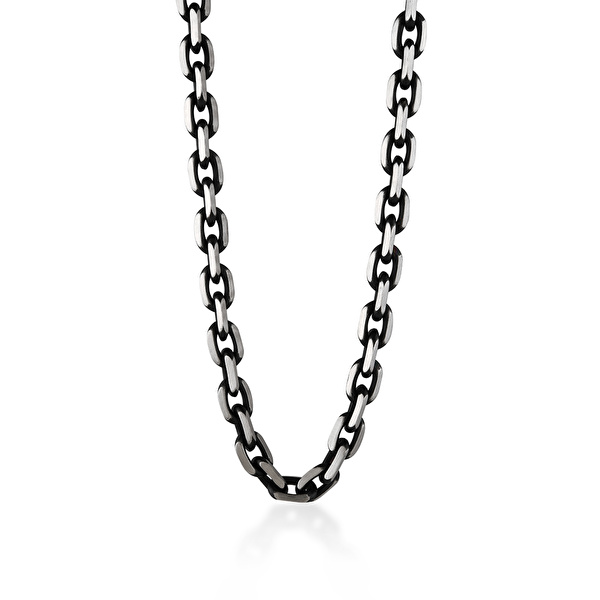 Pırlantalı Çelik Erkek Kolye