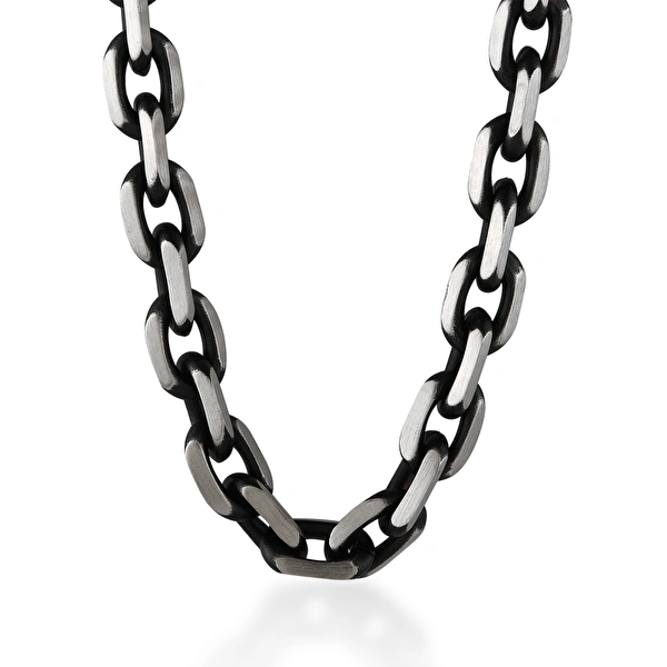 Pırlantalı Çelik Erkek Kolye Ddiamond