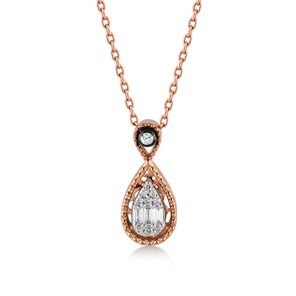 0,13 Karat Elmas Pırlanta Kolye Ddiamond