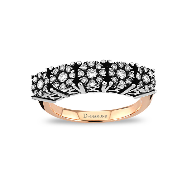 0,45 Karat Elmas Beştaş Yüzük Ddiamond