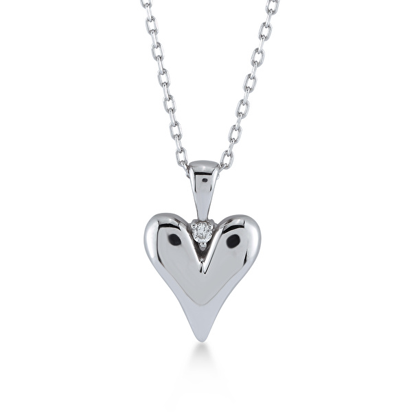 Pırlanta Kalp Kolye Ddiamond