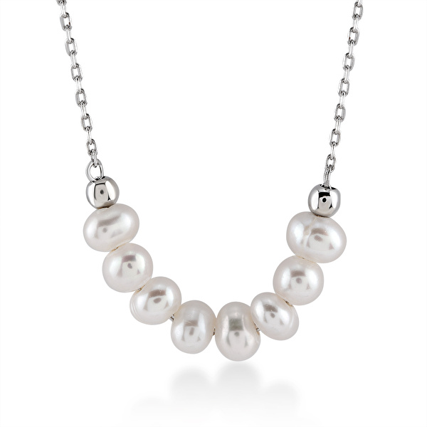 Pırlantalı İnci Kolye Ddiamond