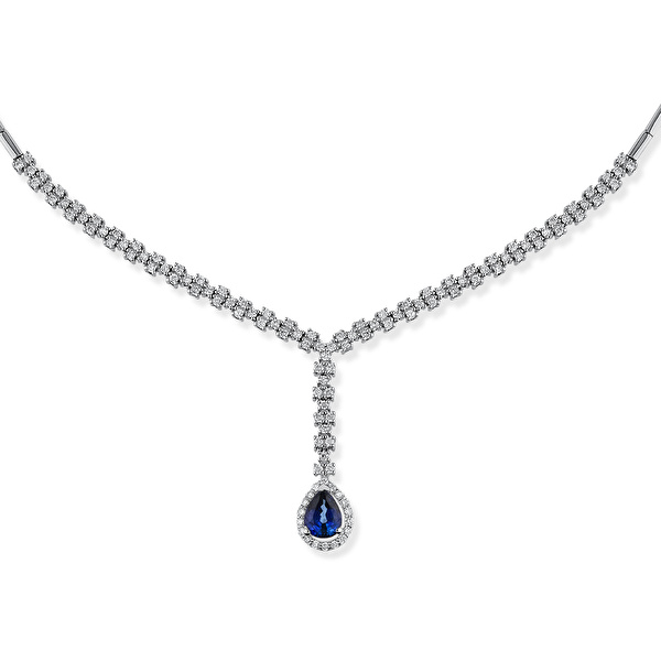 1,65 Karat Pırlanta Safir Gerdanlık