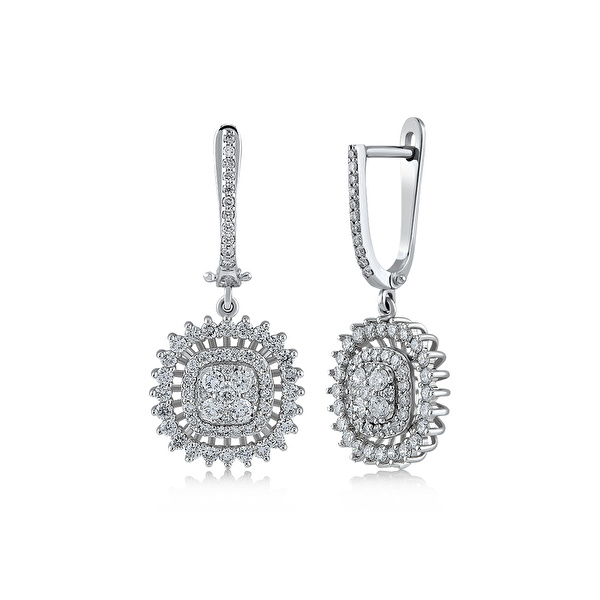 1,17 Karat Tasarım Pırlanta Küpe Ddiamond