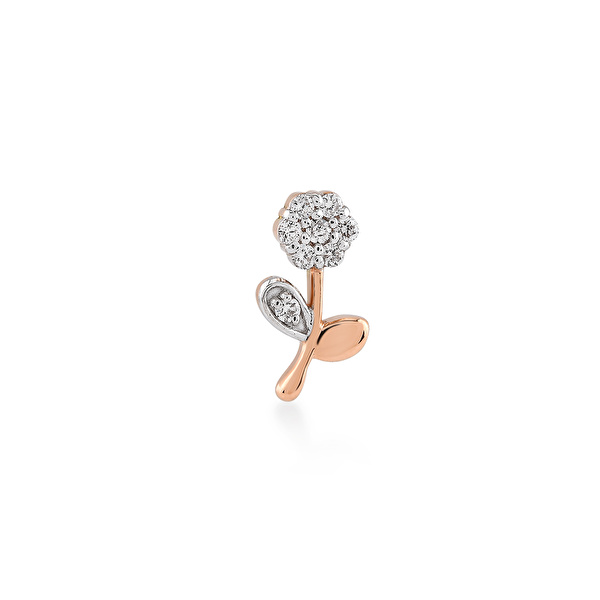 0,04 Karat Pırlanta Tragus Küpe