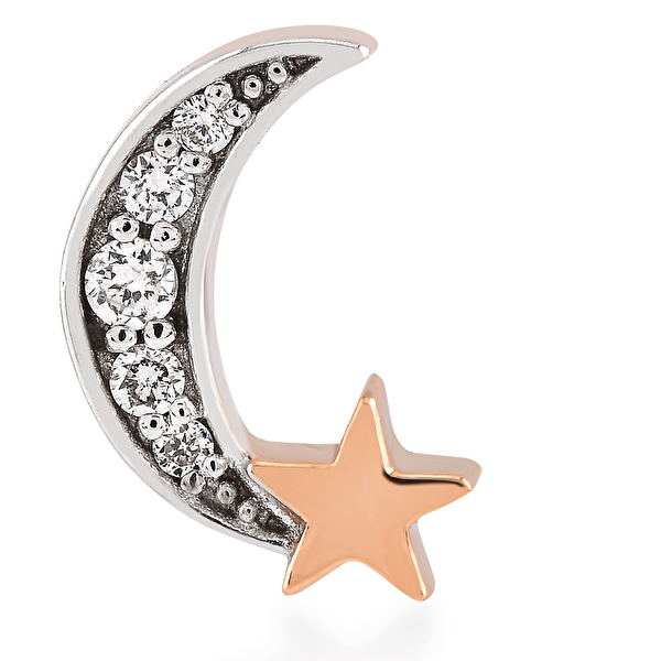 0,05 Karat Pırlanta Tragus Küpe Ddiamond
