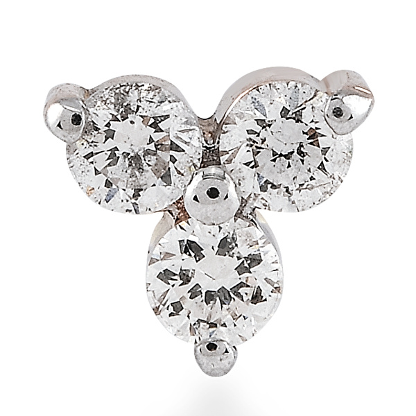 0,09 Karat Pırlanta Tragus Küpe Ddiamond