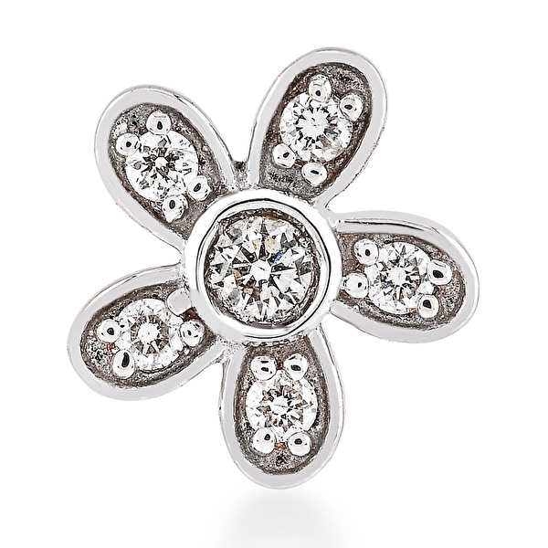 0,08 Karat Pırlanta Tragus Küpe Ddiamond
