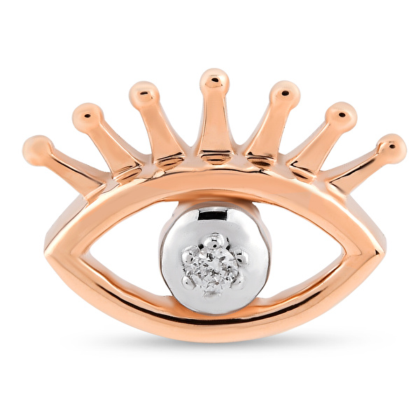 0,01 Karat Pırlanta Tragus Küpe Ddiamond