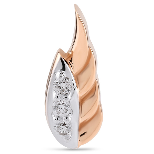 0,03 Karat Pırlanta Tragus Küpe Ddiamond