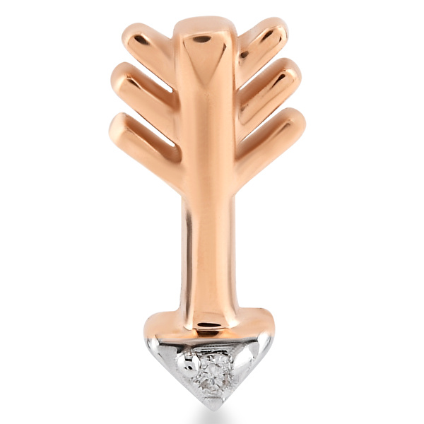0,01 Karat Pırlanta Tragus Küpe