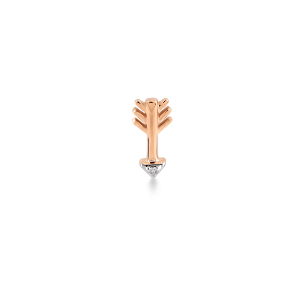 0,01 Karat Pırlanta Tragus Küpe