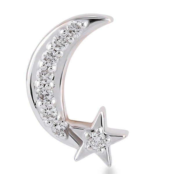 0,04 Karat Pırlanta Tragus Küpe