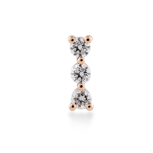 0,09 Karat Pırlanta Tragus Küpe Ddiamond