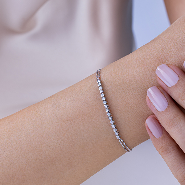 0,30 Karat Tasarım Pırlanta Bileklik Ddiamond