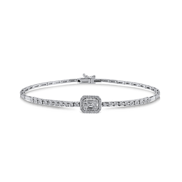 0,39 Karat Pırlanta Baget Bileklik Ddiamond