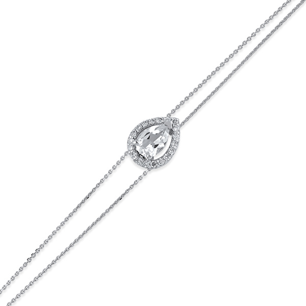 0,48 Karat Pırlanta Topaz Bileklik  Ddiamond