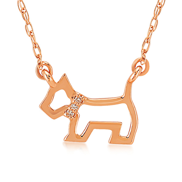 Pırlanta Altın Köpek Kolye Ddiamond