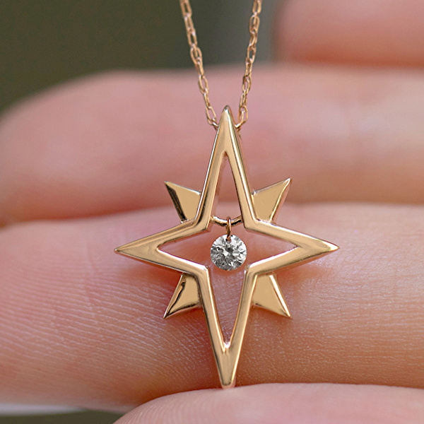 Pırlanta Kutup Yıldızı Kolye Ddiamond