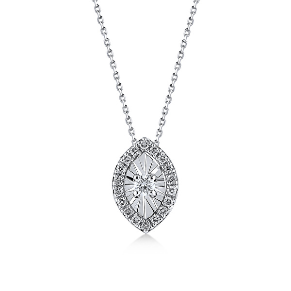 0,12 Karat Pırlanta Tasarım Kolye Ddiamond