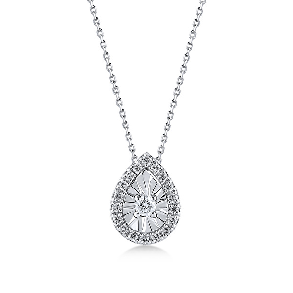 0,12 Karat Pırlanta Tasarım Kolye Ddiamond