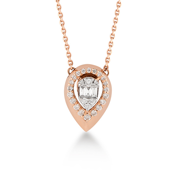 0,24 Karat Pırlanta Tasarım Kolye Ddiamond
