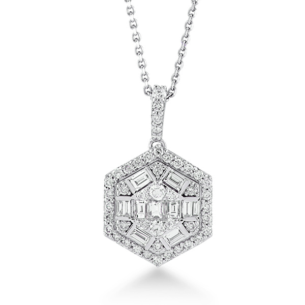 0,70 Karat Pırlanta Tasarım Kolye Ddiamond