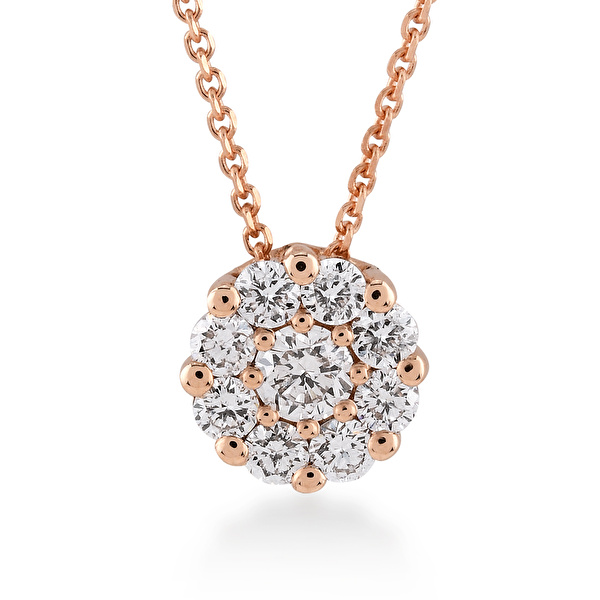 0,22 Karat Pırlanta Tasarım Kolye Ddiamond