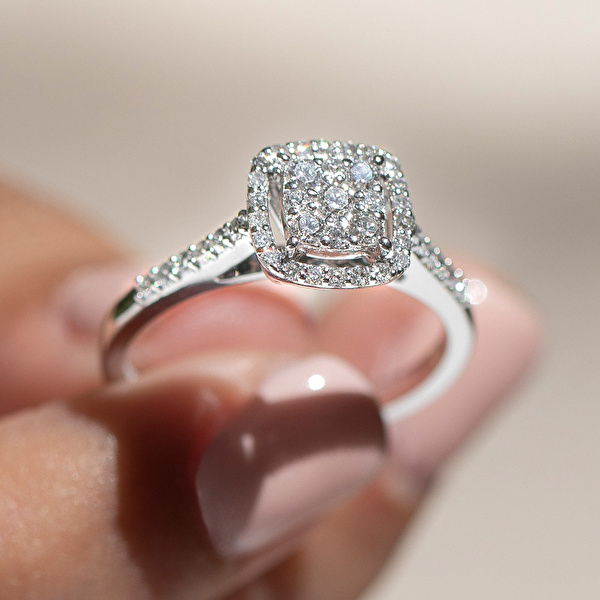 0,36 Karat Tasarım Pırlanta Yüzük Ddiamond