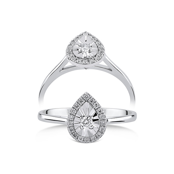 0,12 Karat Tasarım Pırlanta Yüzük Ddiamond