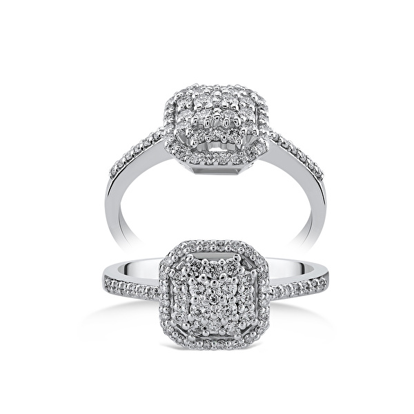 0,35 Karat Tasarım Pırlanta Yüzük Ddiamond
