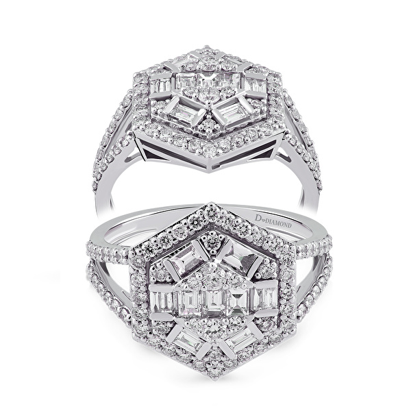 0,80 Karat Tasarım Pırlanta Yüzük Ddiamond