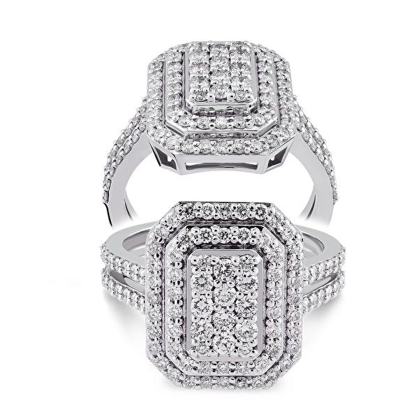 0,90 Karat Tasarım Pırlanta Yüzük Ddiamond