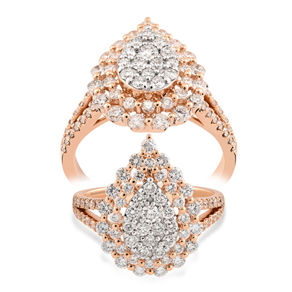 1,12 Karat Tasarım Pırlanta Yüzük Ddiamond