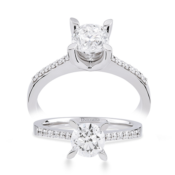 0,80 Karat Tektaş Pırlanta Yüzük Ddiamond